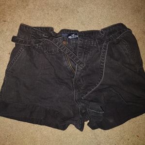 Women's Hollister black jean shorts